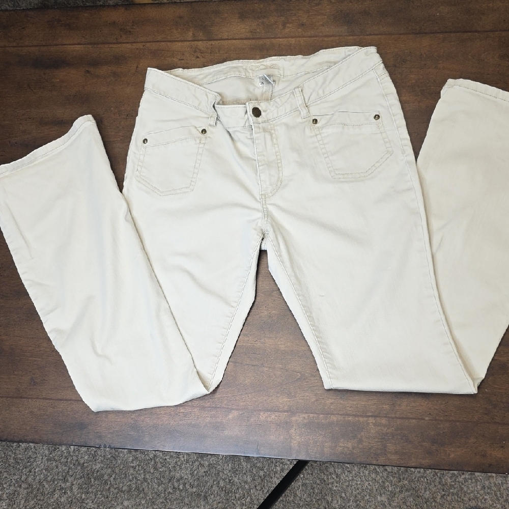 Cache Cream Flare & Wide Leg Jeans